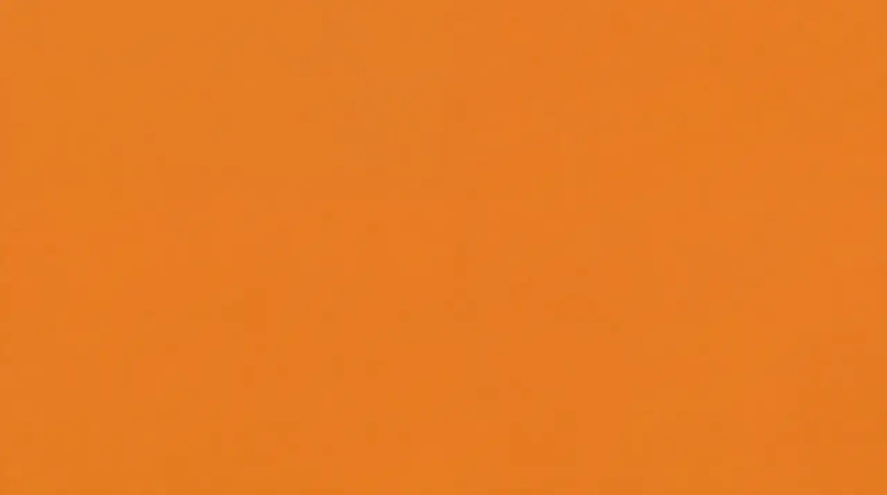 Warm orange gradient backdrop for the Different by design slide